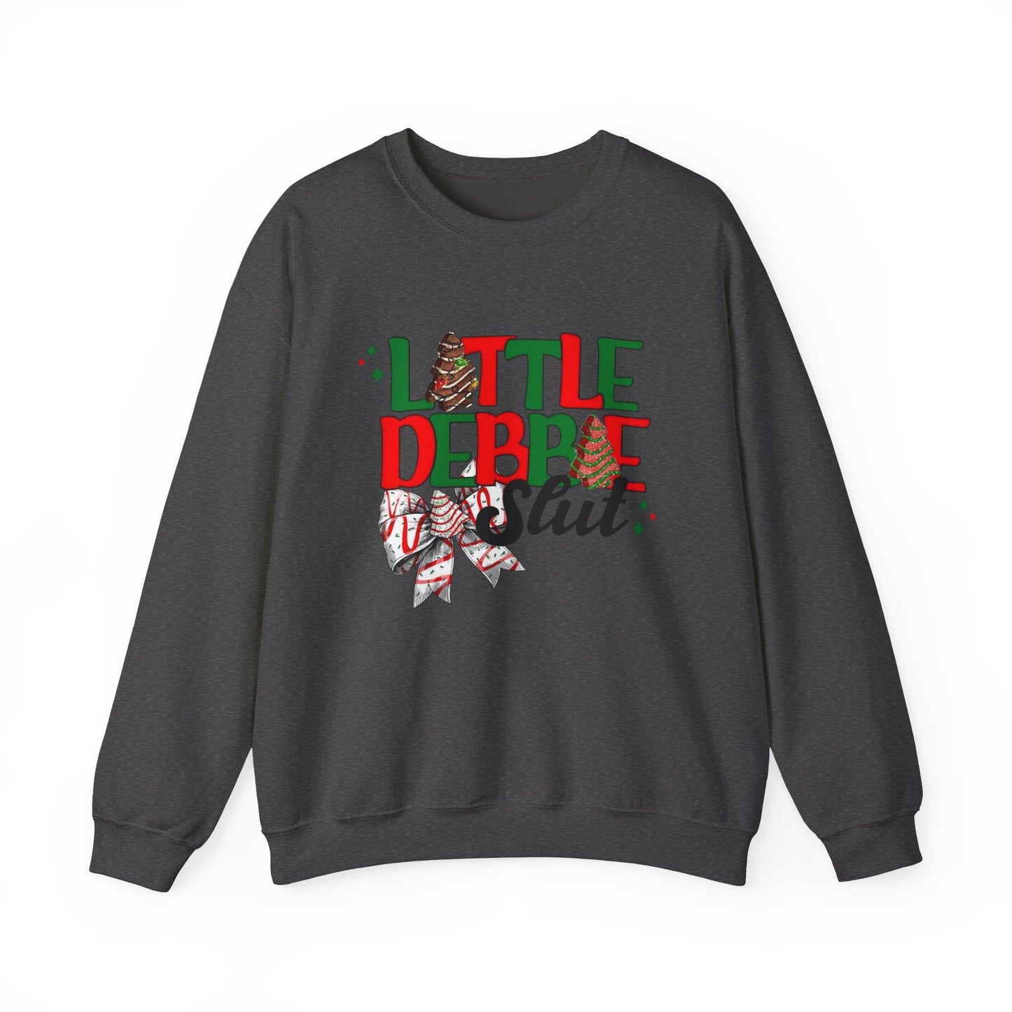 Little Debbie Slut Funny Christmas Sweater NEW Heavy Blend™ Crewneck Sweatshirt