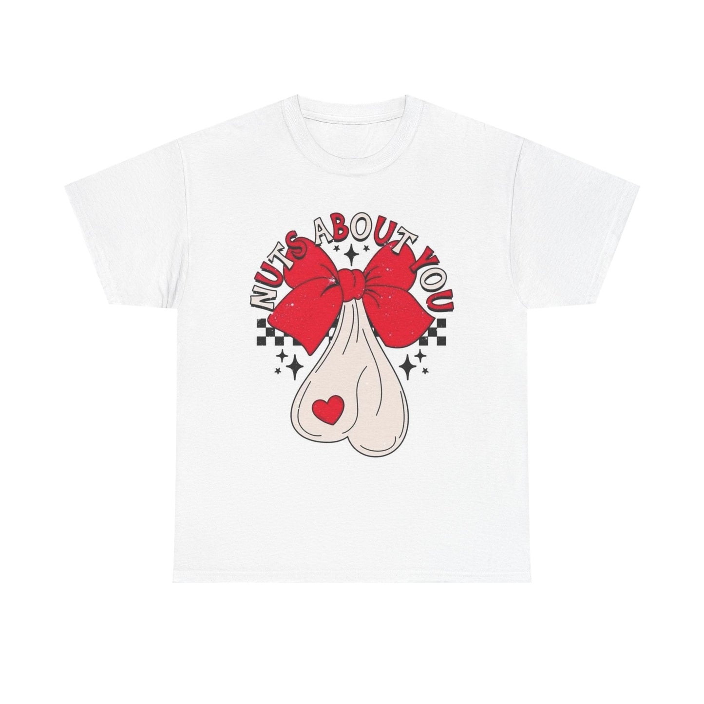 Nuts About You Funny Graphic T Shirt Love Jokes Husband Unisex Heavy Cotton Tee
