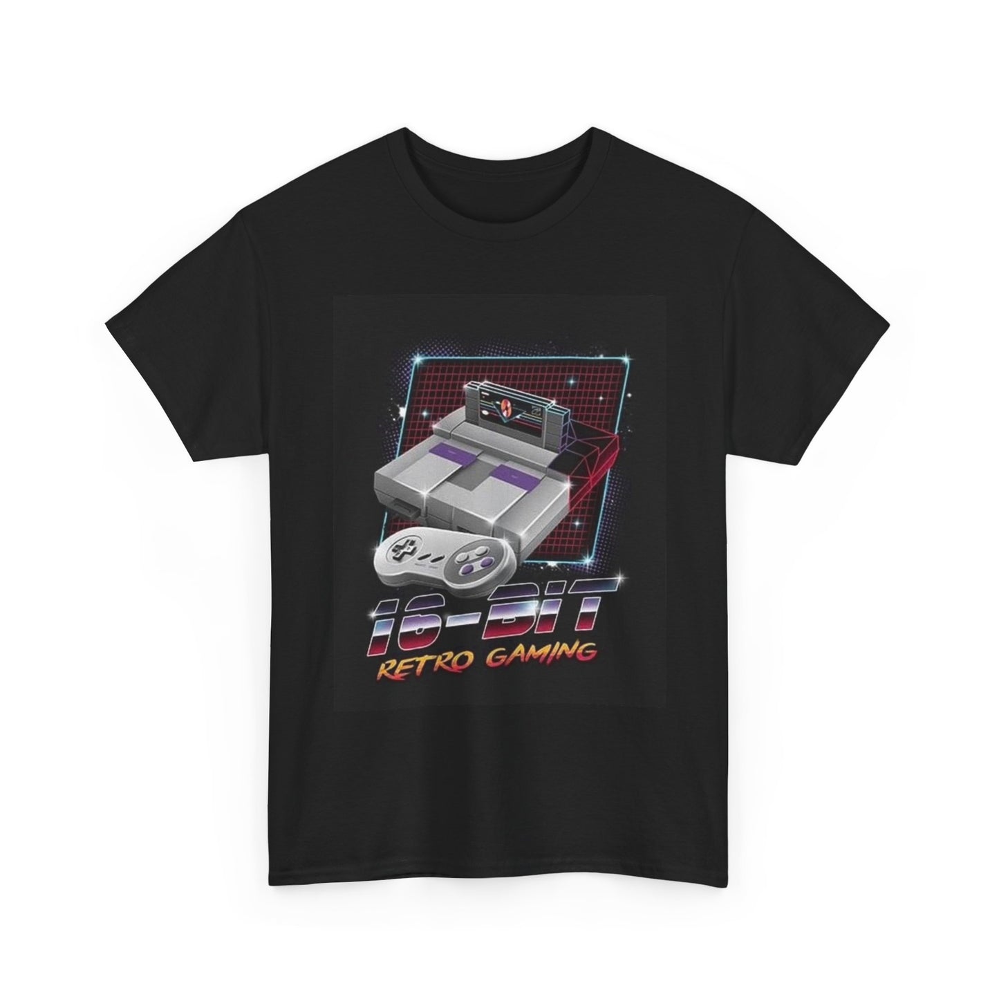 SuperNintendo Tshirt Vintage Console Retro Gaming Graphic Unisex Heavy Cotton