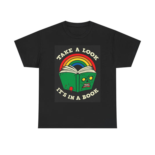 Take A Look It's In A Book Graphic T Shirt NEW Cotton Tee Gift