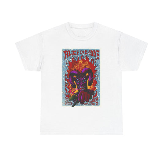 Alice In Chains Rock Band T Shirt Merch Poster Unisex Heavy Cotton Tee