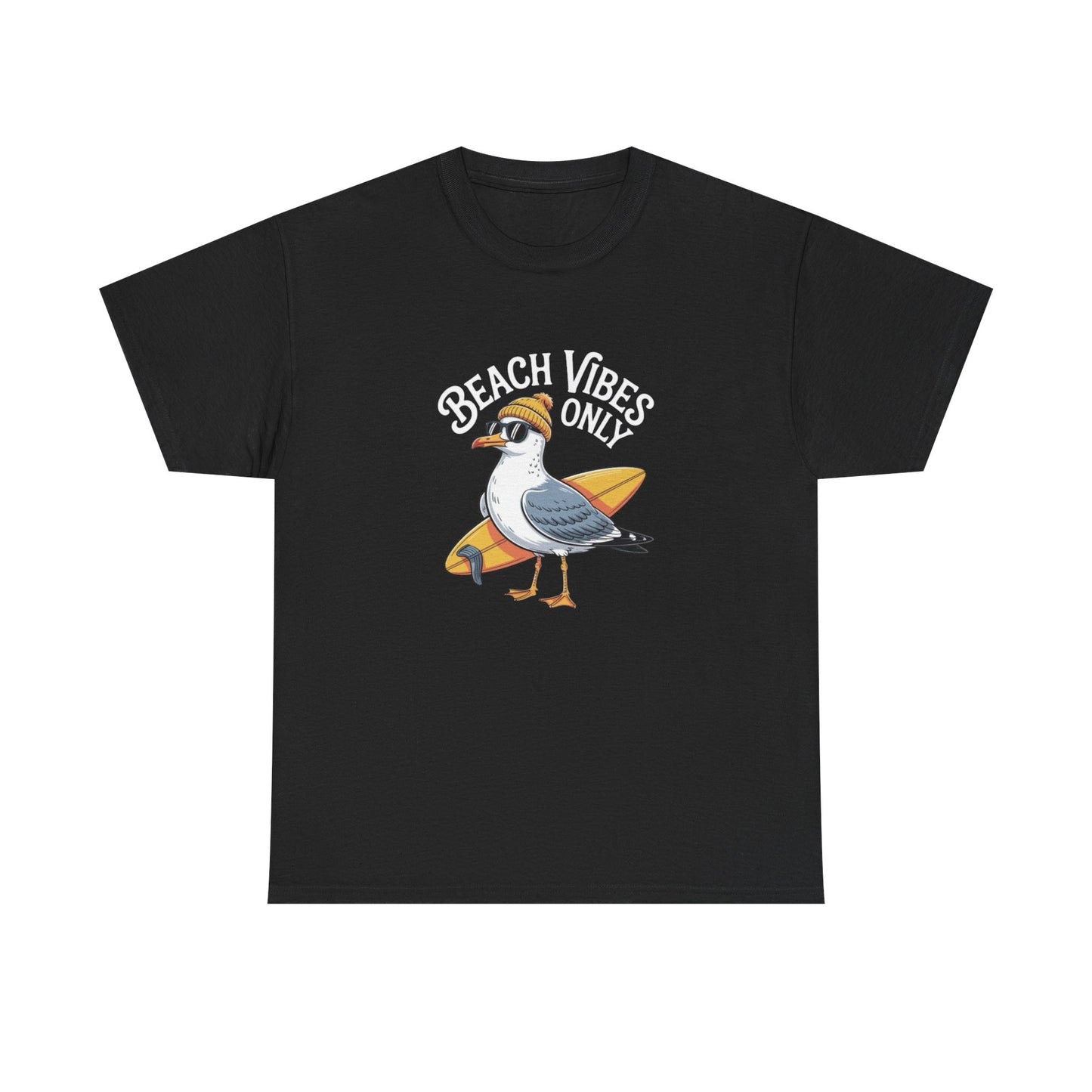 Beach Vibes Only Graphic T Shirt NEW Unisex Heavy Cotton Tee