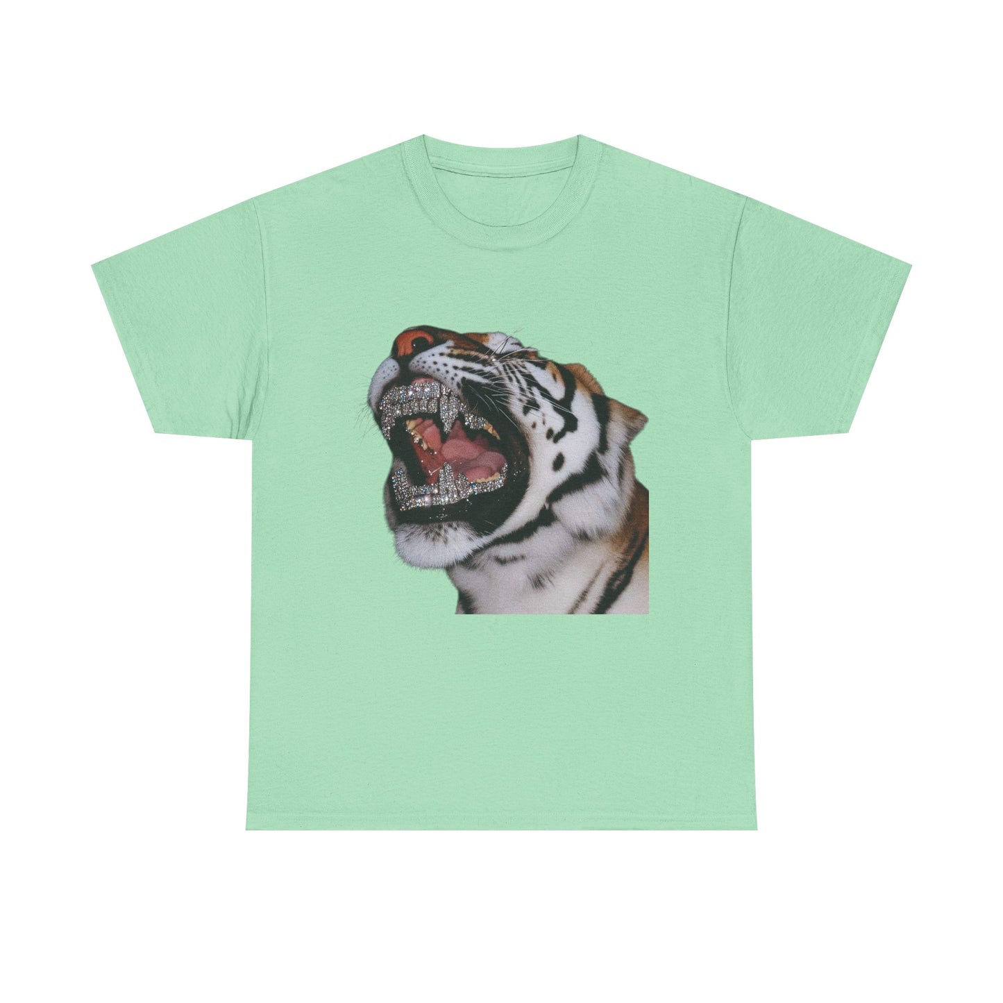 Bling Tiger Graphic T Shirt NEW Adult Unisex Heavy Cotton Tee