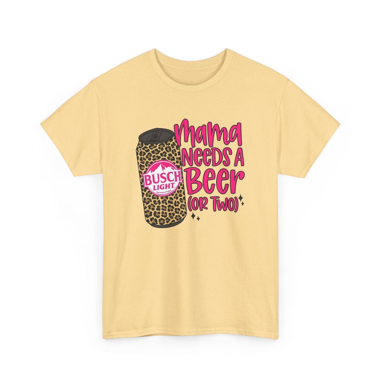 Mama Needs A Beer Funny Graphic T Shirt NEW Adult Regular Sizing Tee