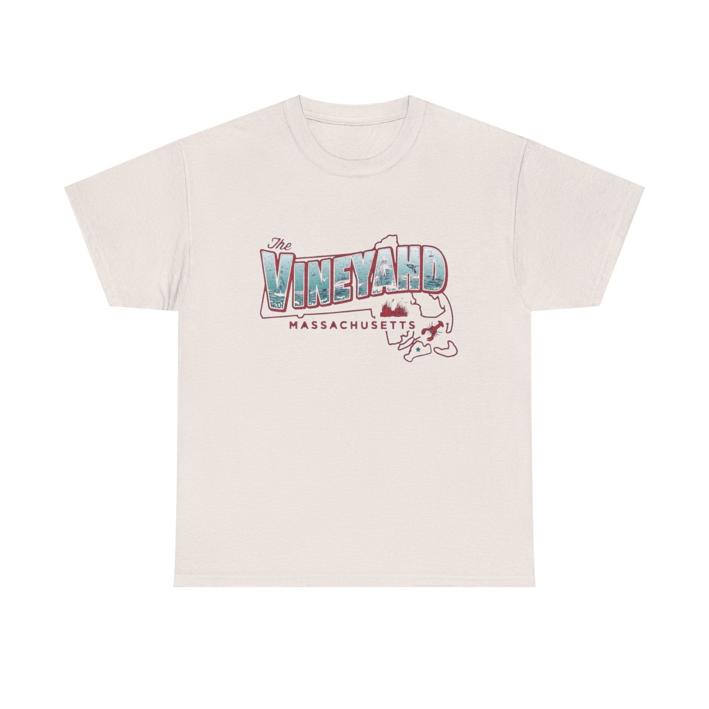 The Vineyard Massachusetts Graphic T Shirt NEW ADULT