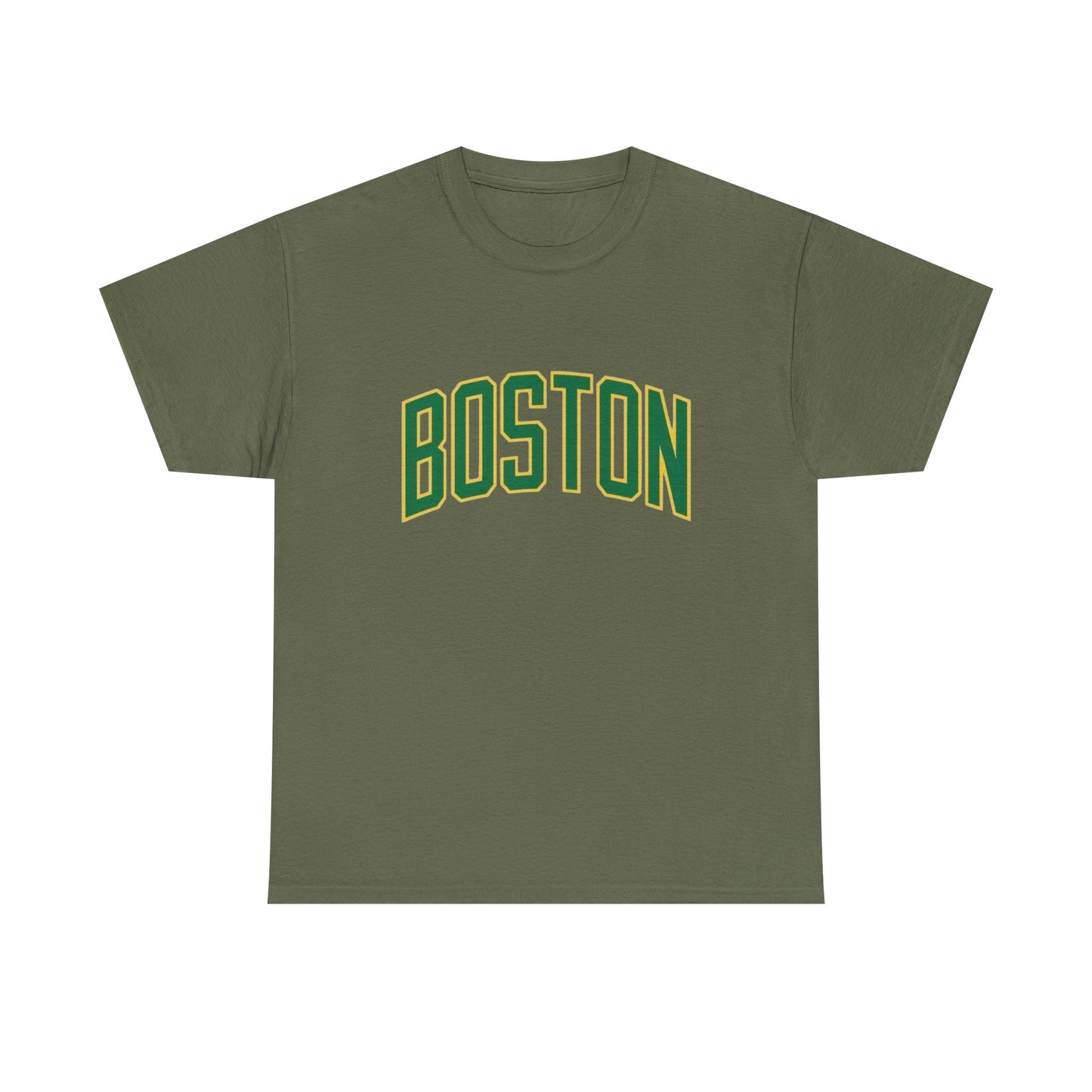 Boston Logo Sports Graphic T Shirt NEW Unisex Heavy Cotton Tee