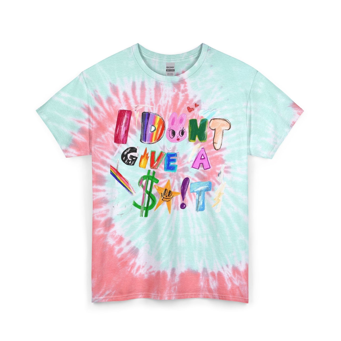 I Dont Give A ****  Funny Graphic T Shirt Unisex Tie Dye Cotton Tee
