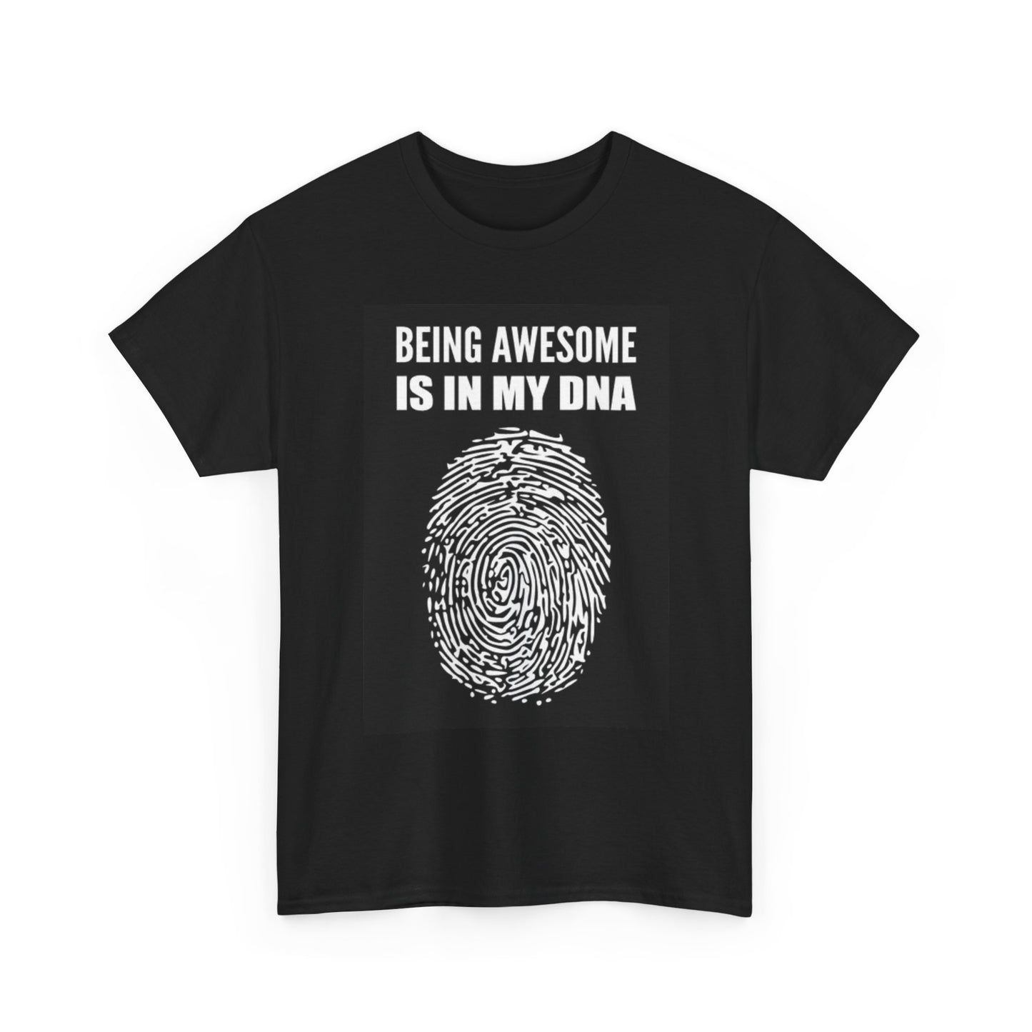 Awesome Is In My DNA T Shirt Funny Gift Unisex Heavy Cotton Tee