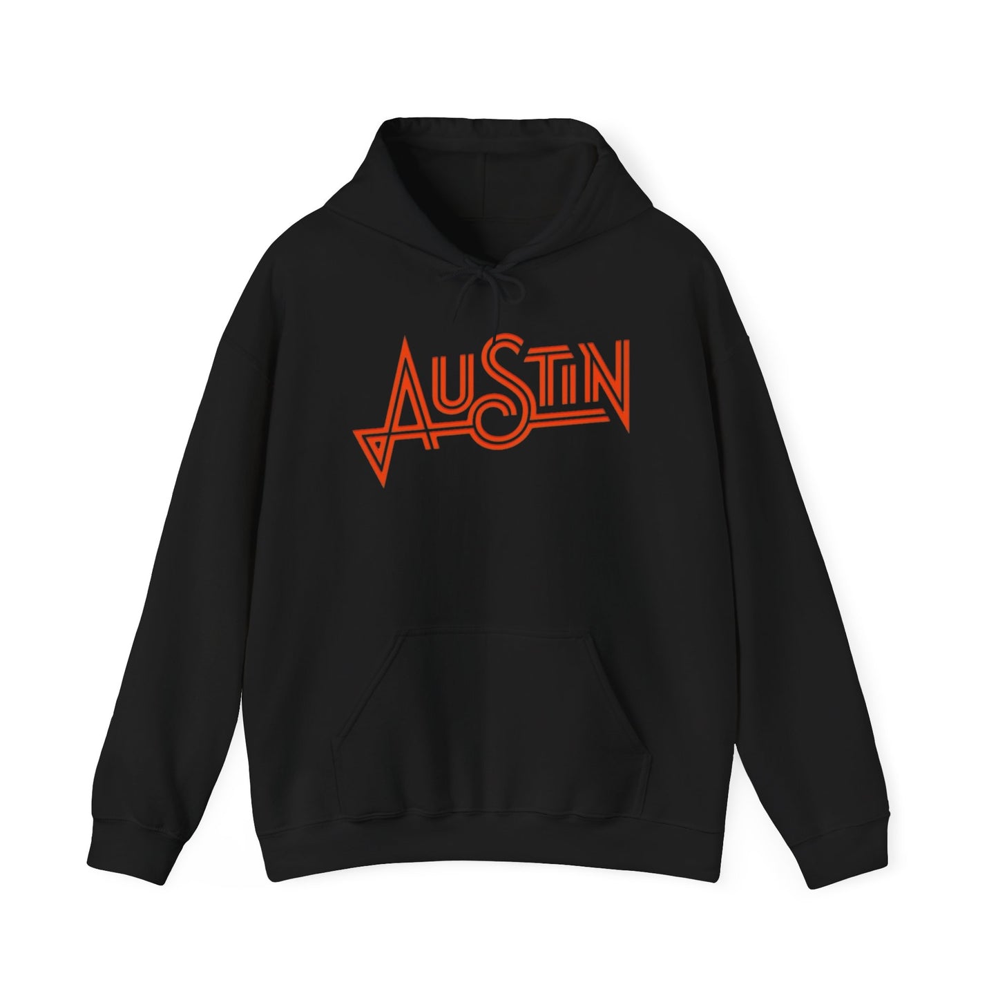 Austin Texas Retro Graphic Hoodie Unisex Heavy Blend™ Hooded Sweatshirt