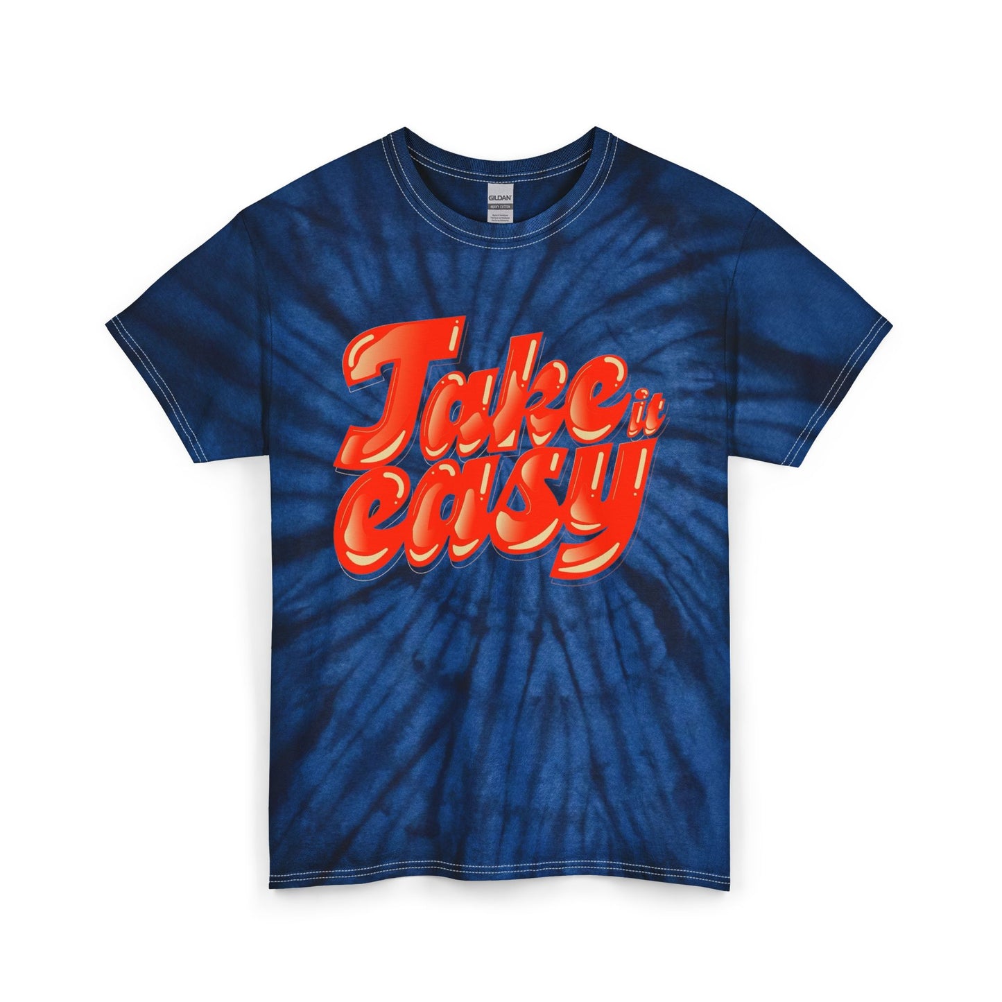 Take It Easy Graphic T Shirt Unisex Tie Dye Cotton Tee Gift