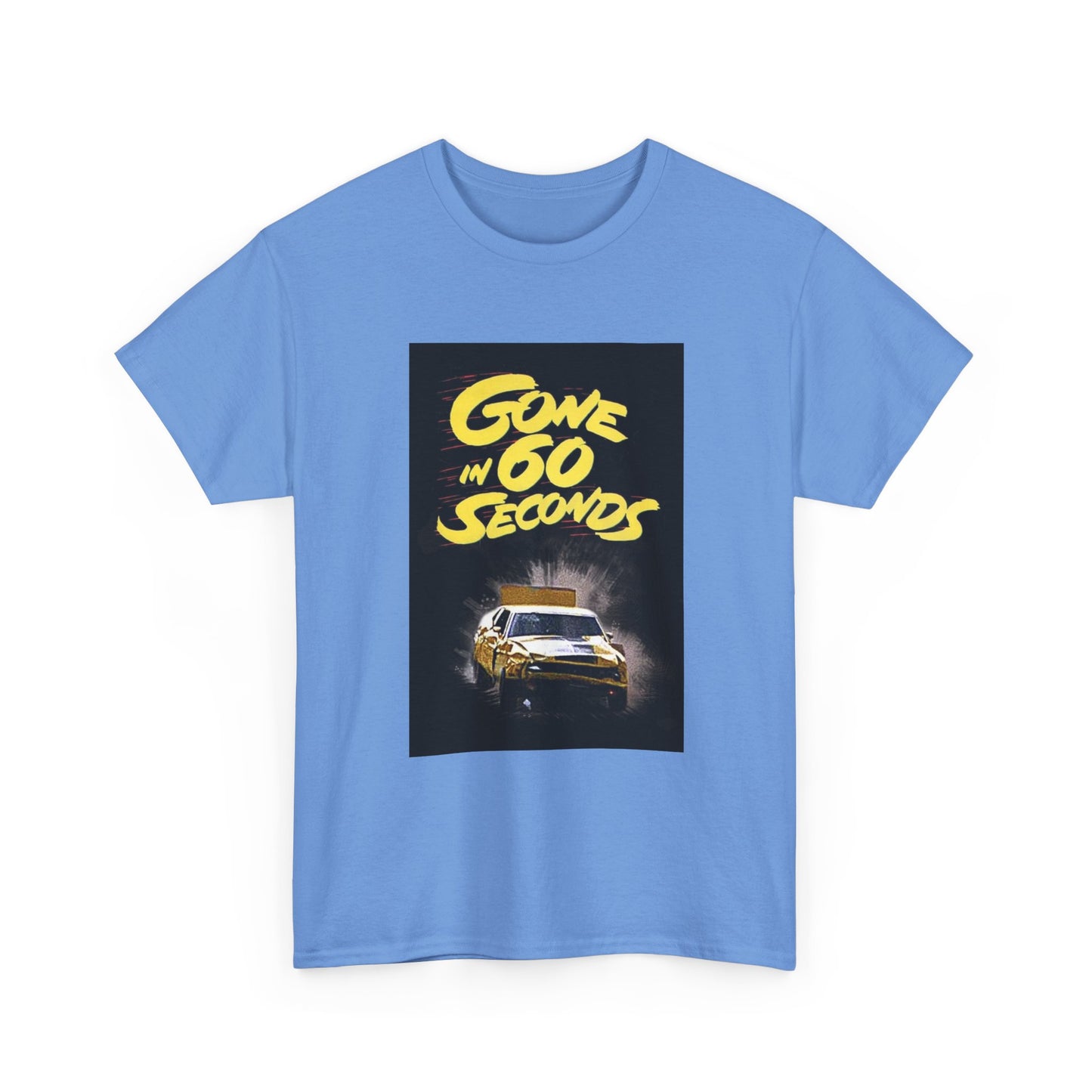 Gone in 60 Seconds Tshirt Vintage Ford Mustang Retro Poster Unisex Heavy Cotton