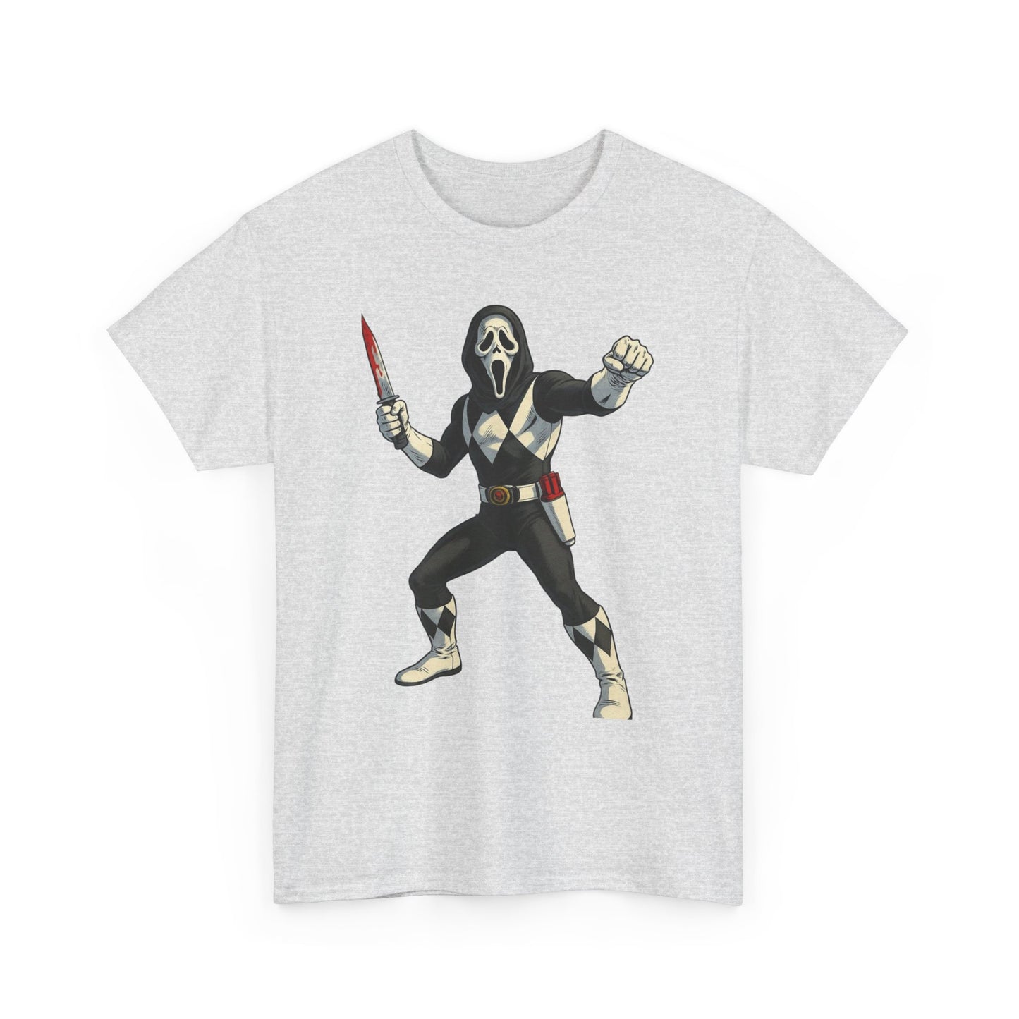 Power Rangers Funny Scream Graphic T Shirt NEW Unisex Heavy Cotton Tee