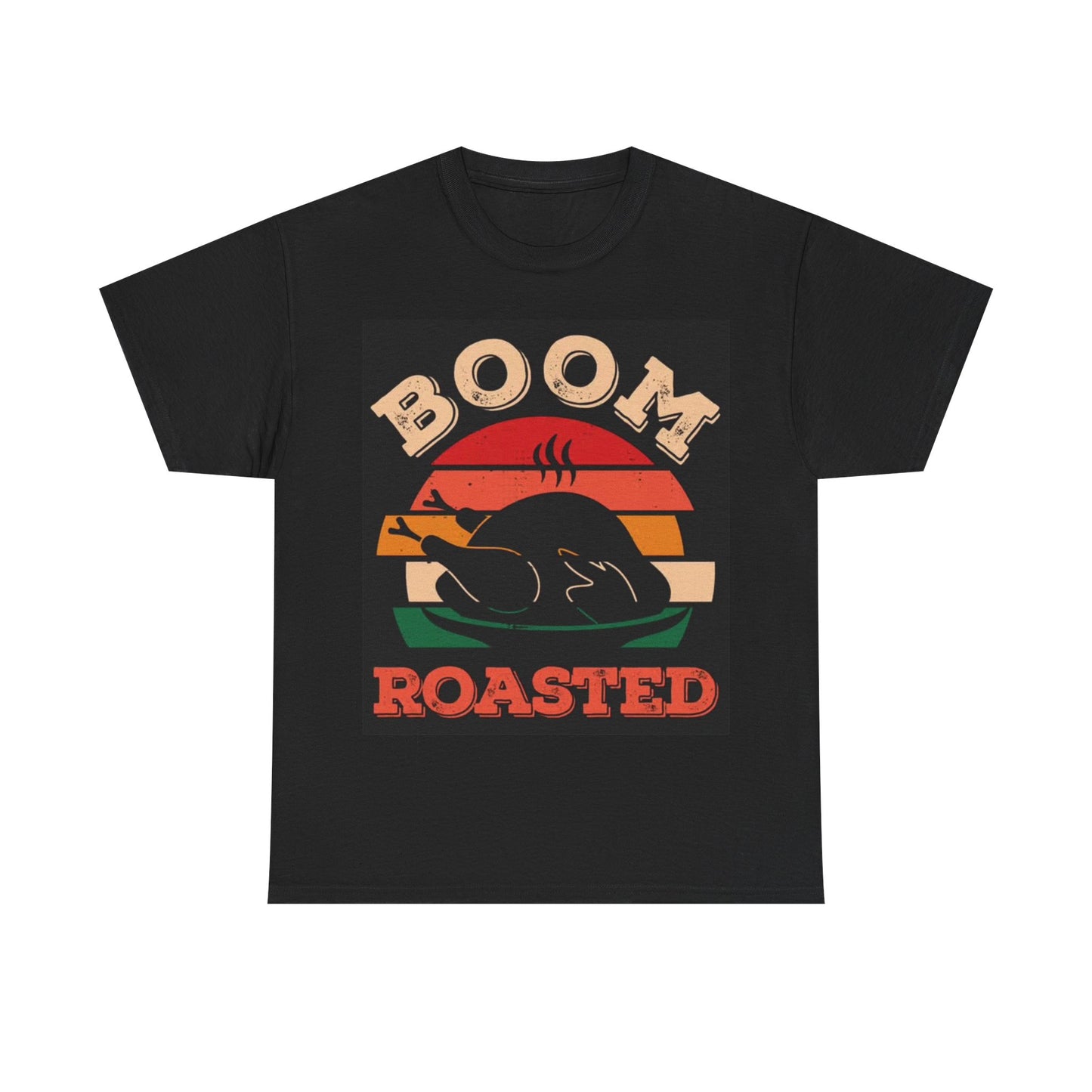 Boom Roasted Tshirt Funny Thanksgiving The Office Michael Scott Heavy Cotton