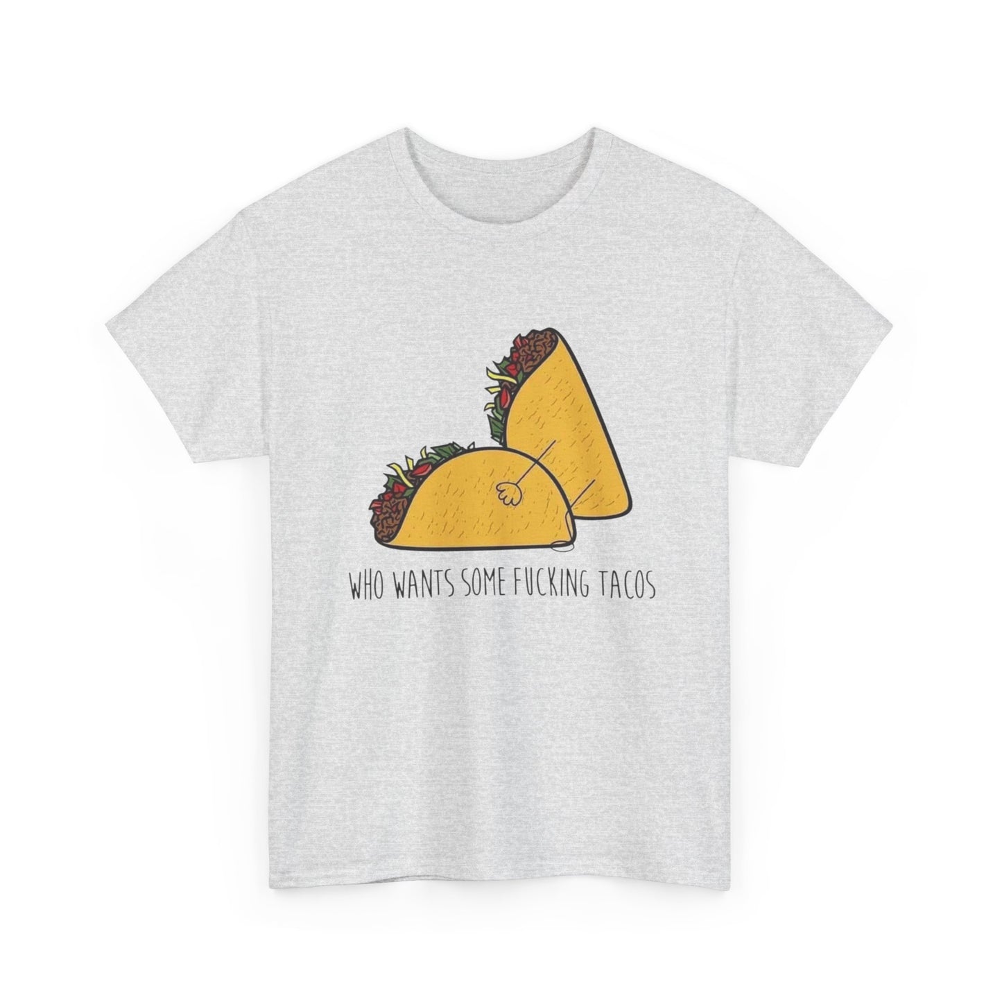Who Wants Tacos Hilarious Foodie Chef Graphic T Shirt NEW ADULT TEE VINTAGE