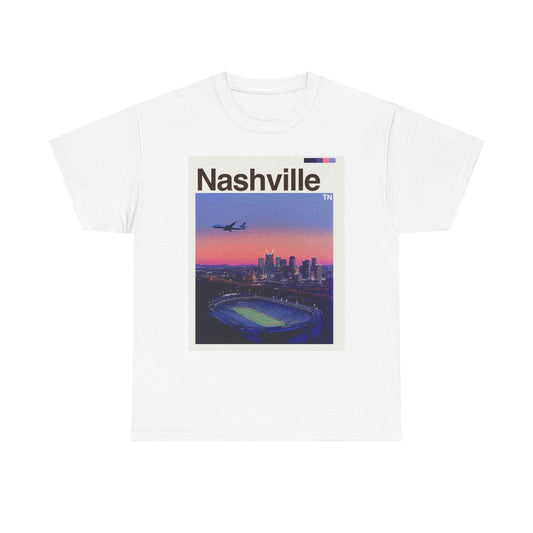 Nashville Skyline Graphic T Shirt Cotton Tee Apparel New