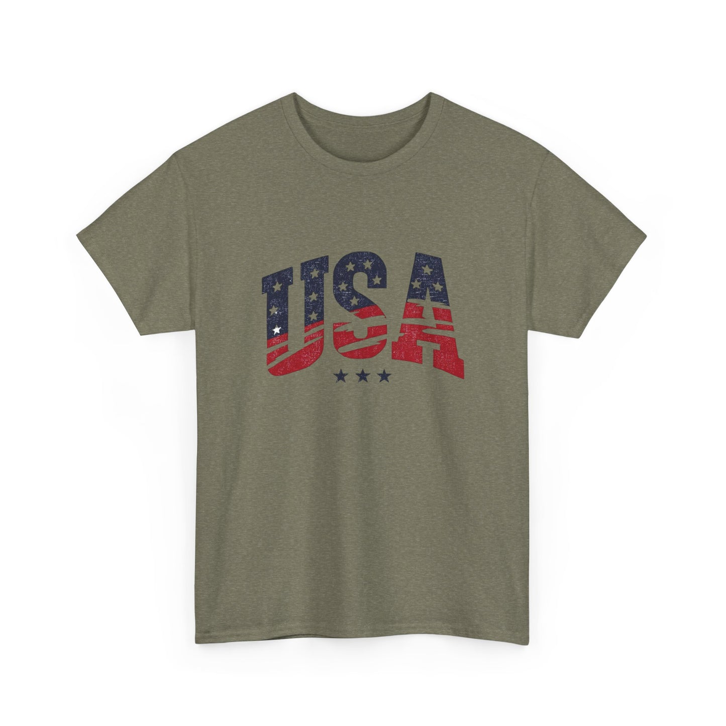 USA Tattered Flag Graphic T Shirt Heavy Cotton Tee NEW ADULT UNISEX