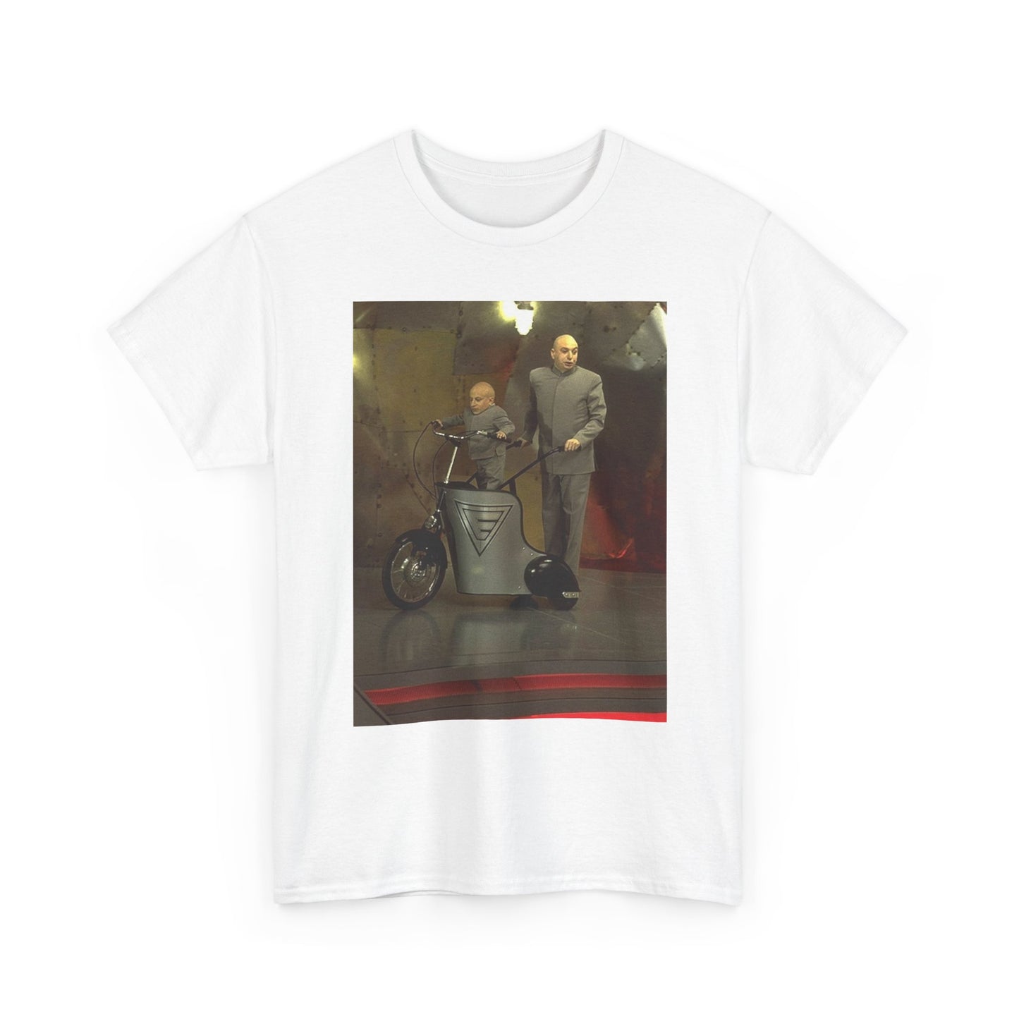 Dr Evil Austin Powers Tshirt Funny Movie Poster Mini Me Unisex Heavy Cotton Tee