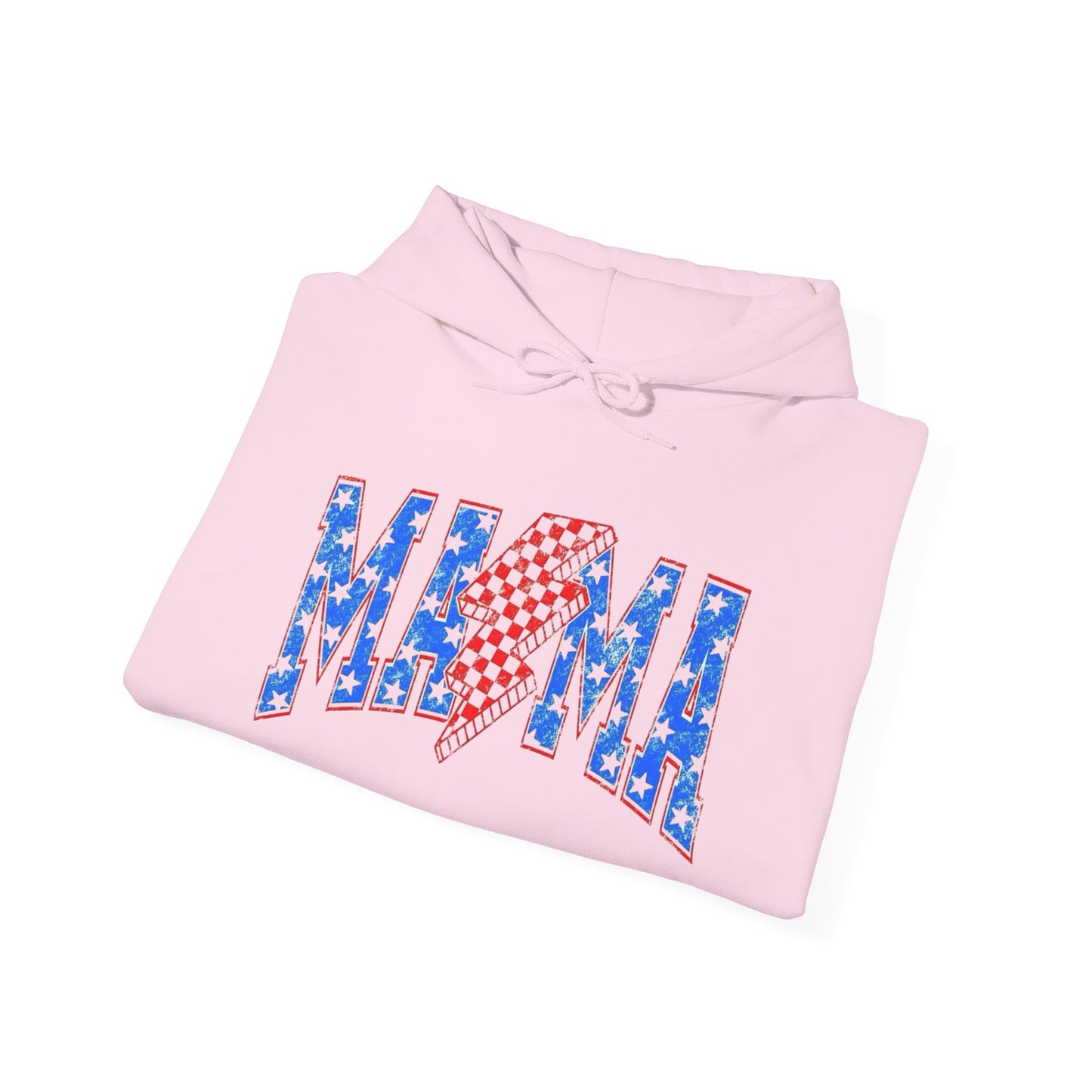 USA Mama Mom Retro Graphic Hoodie Women's Heavy Blend™ Hooded Sweatshirt