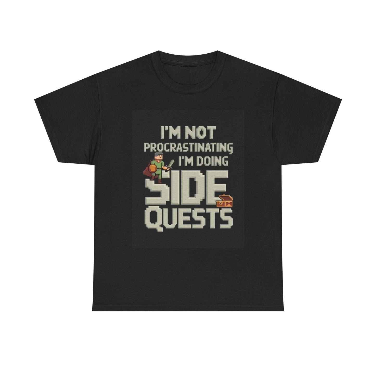 I'm Not Procrastinating I'm Doing Side Quests T Shirt Funny Unisex Heavy Cotton