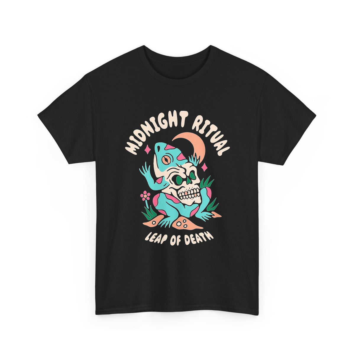 Midnight Ritual Trippy Graphic T Shirt Men's Heavy Cotton Tee