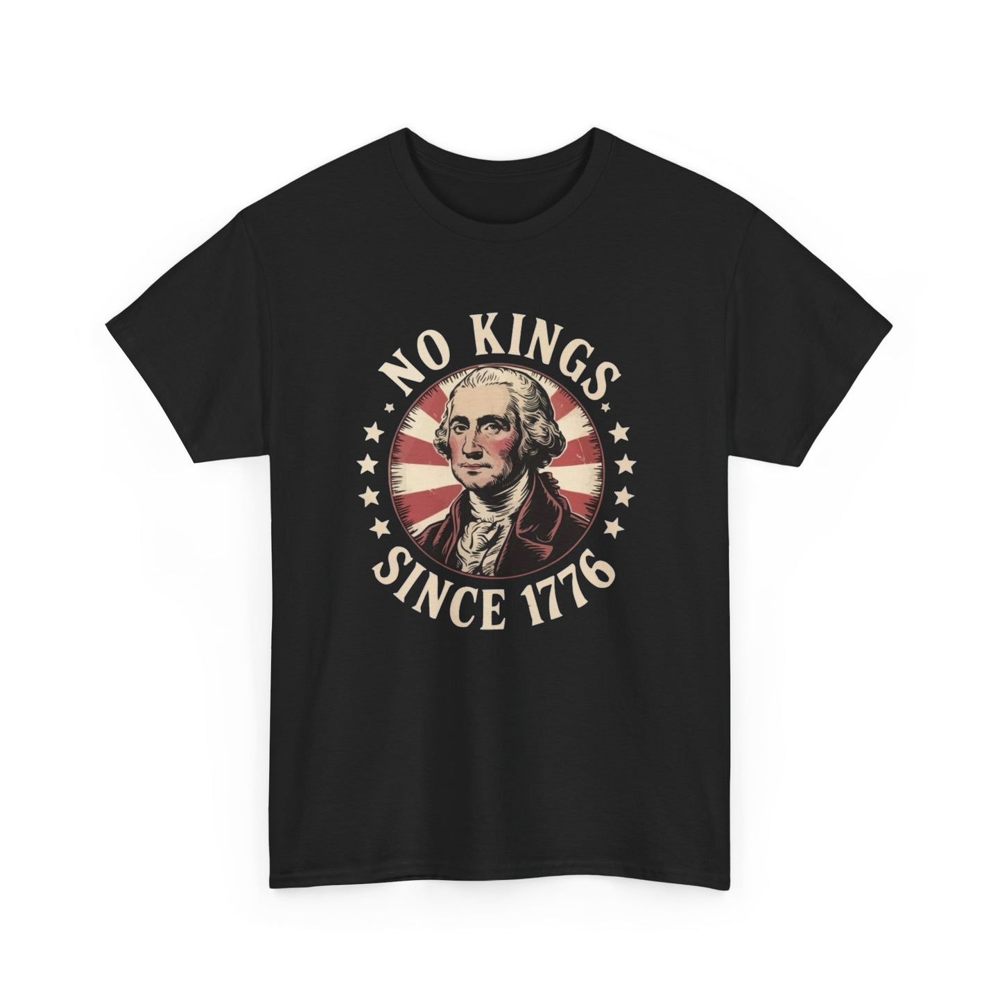 No Kings 1776 Graphic T Shirt Unisex Heavy Cotton Tee NEW