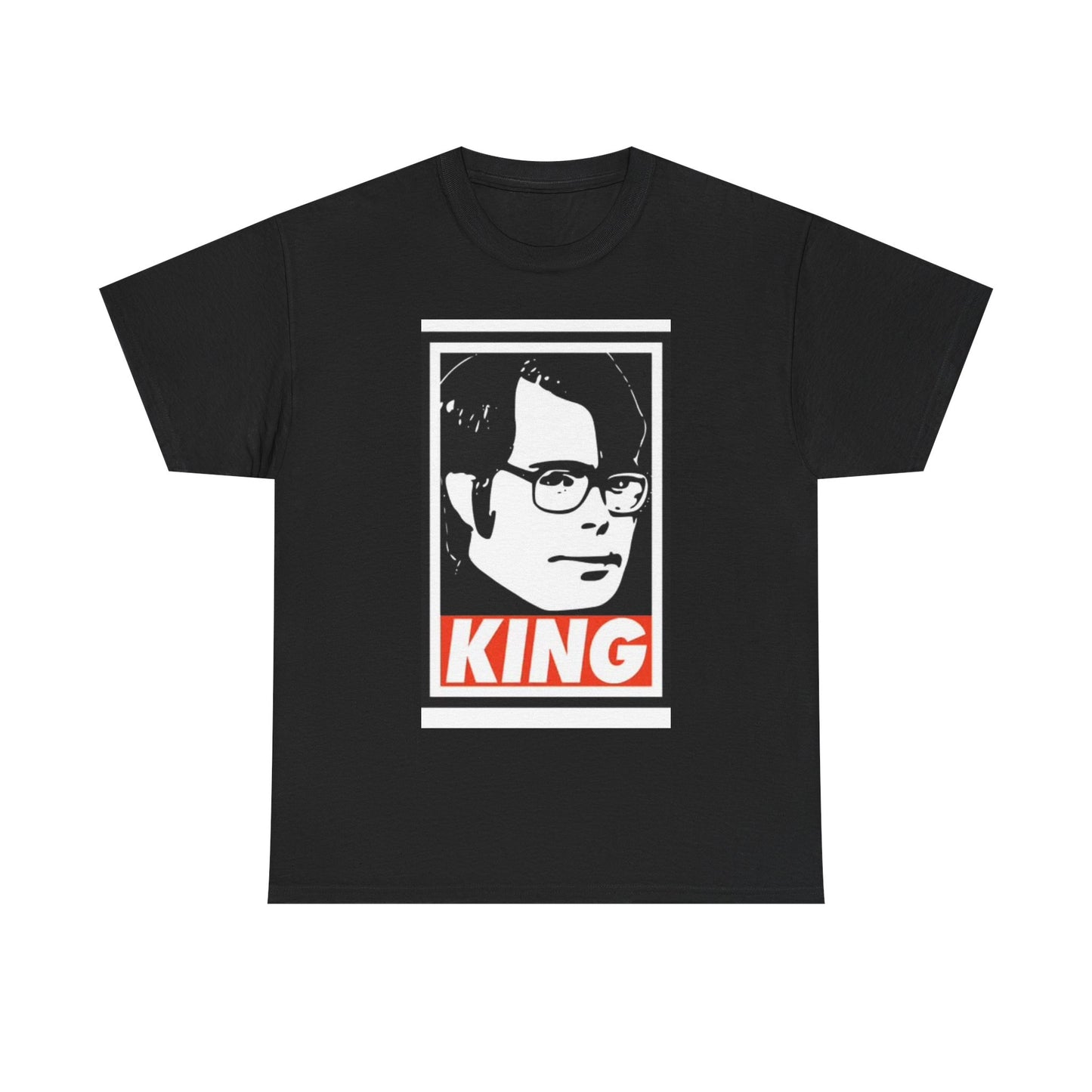 Stephen King Shirt Retro Poster Horror Funny Gift Scary Unisex Heavy Cotton Tee