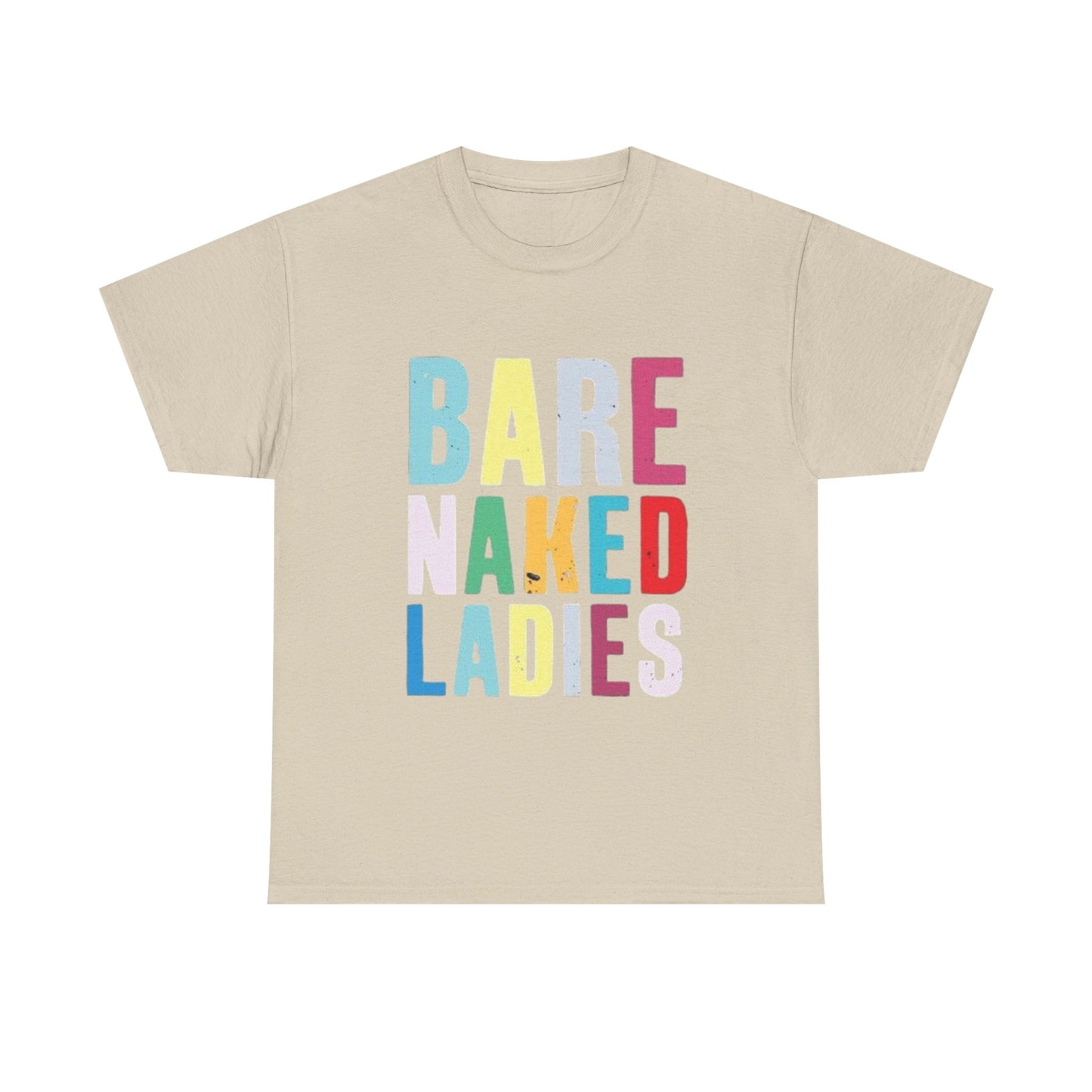 Bare Naked Ladies Tshirt Vintage Distressed Logo Merch Unisex Heavy Cotton Tee