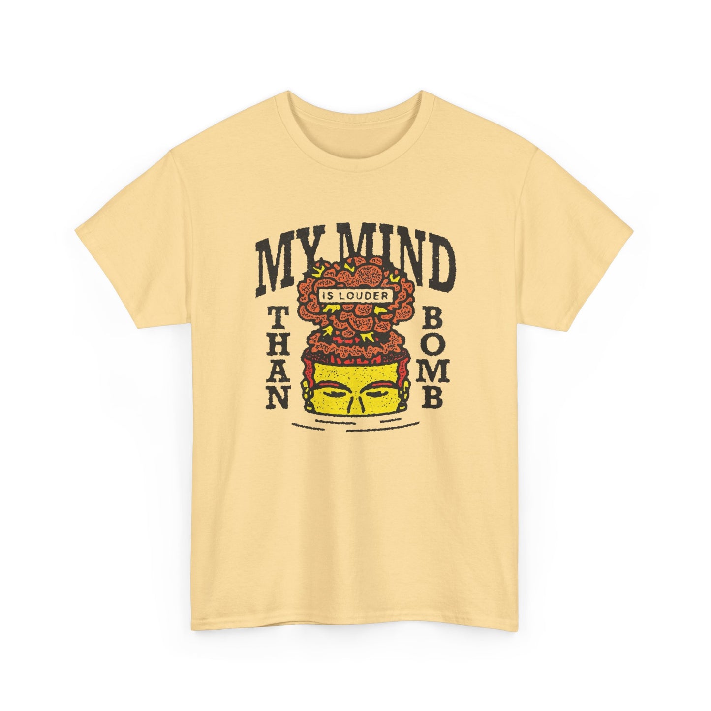 Loud Mind Graphic T Shirt ADULT NEW Unisex Heavy Cotton Tee