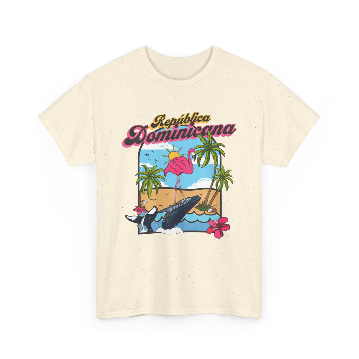 Dominican Republic T-Shirt Retro Graphic Men's Heavy Cotton Tee