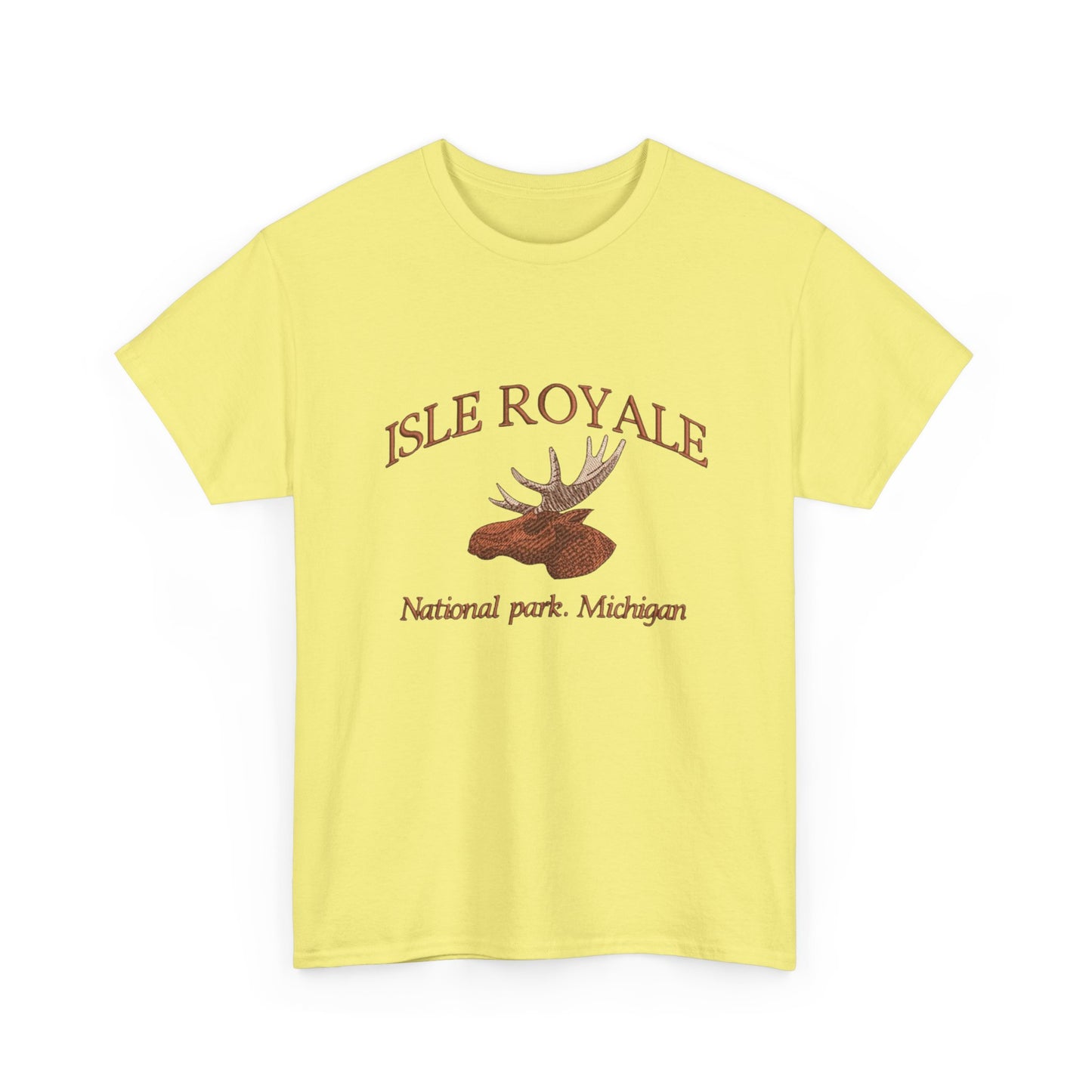 Isle Royale Michigan Graphic T Shirt NEW Unisex Heavy Cotton Tee
