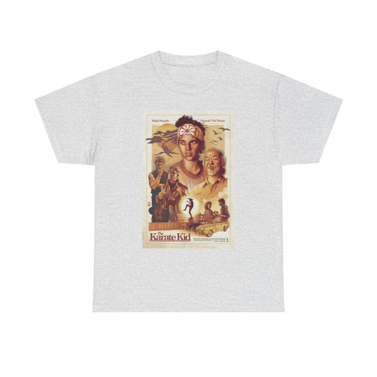 The Karate Kid Graphic T Shirt Vintage Poster Unisex Heavy Cotton Tee
