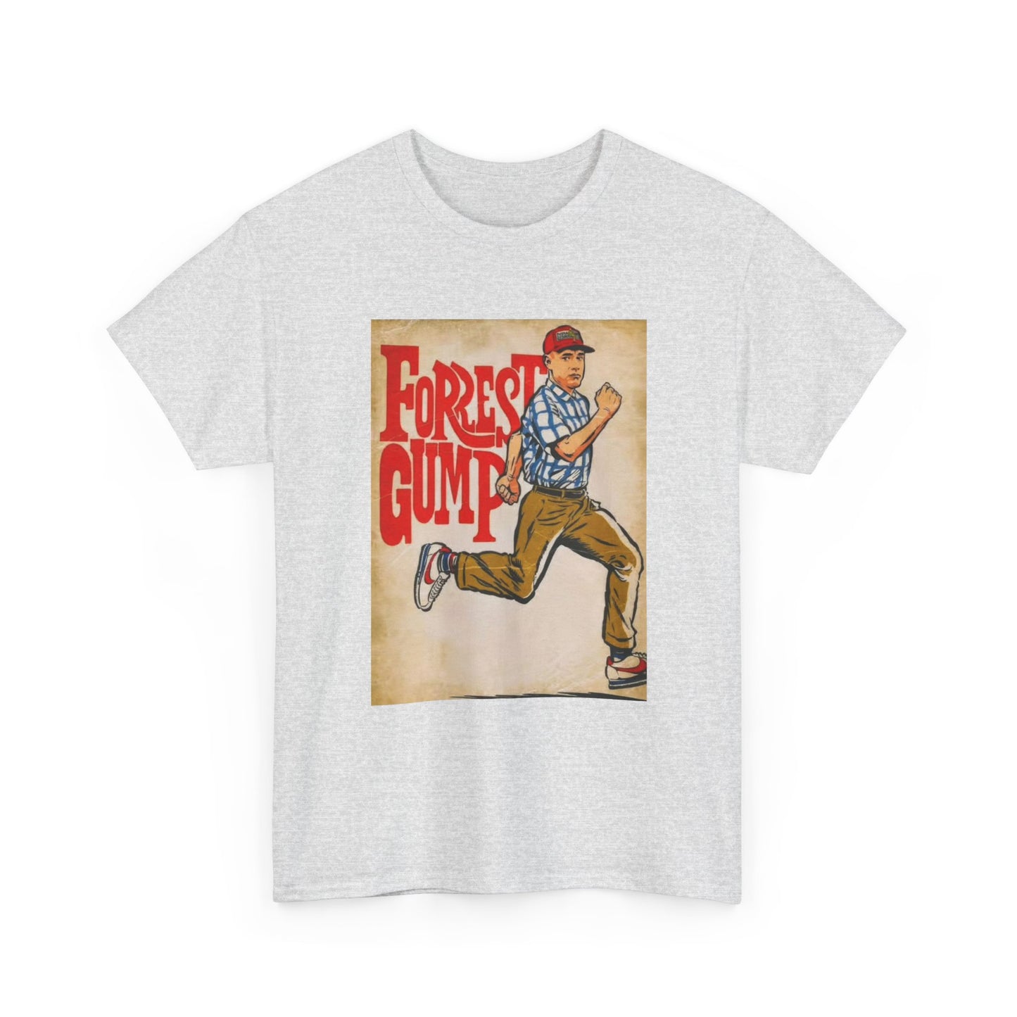 Forrest Gump Tshirt Vintage Retro Movie Poster Unisex Heavy Cotton Tee