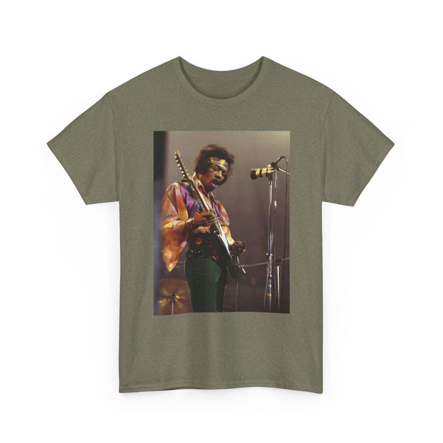 Jimi Hendrix Graphic T Shirt 70s Rock Retro Trippy Vintage Unisex Heavy Cotton