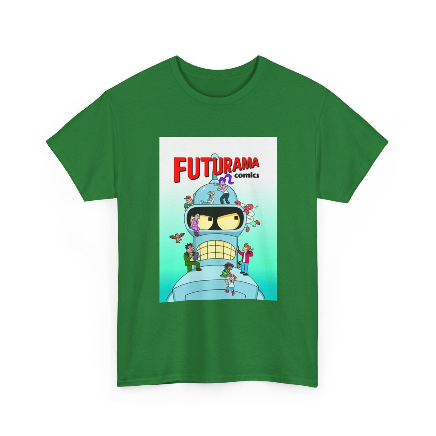 Futurama Shirt Bender Tv Series Graphic Funny Cartoon Unisex Heavy Cotton Tee
