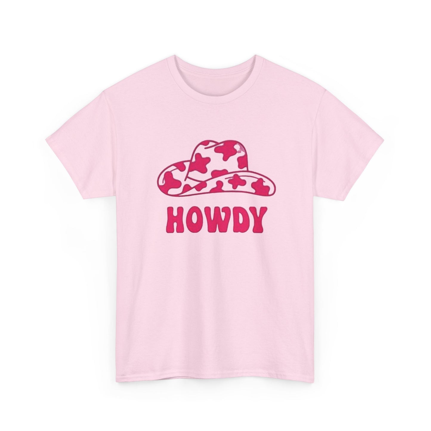 Cowgirl howdy vintage pink womens Texas cowboy Unisex Heavy Cotton Tee