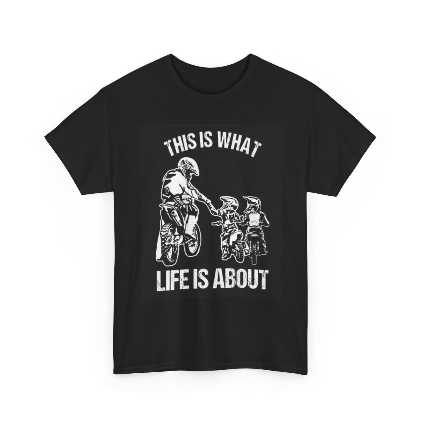 This Is What Lifes About Motocross Graphic T Shirt Retro Unisex Heavy Cotton Tee