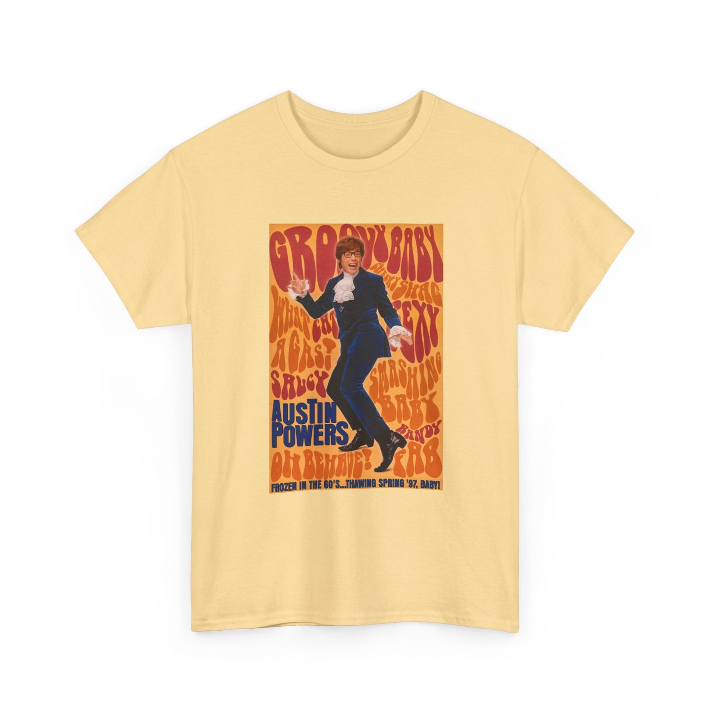 Austin Powers Shirt The Spy Who shagged Me Comedy Unisex Heavy Cotton Tee
