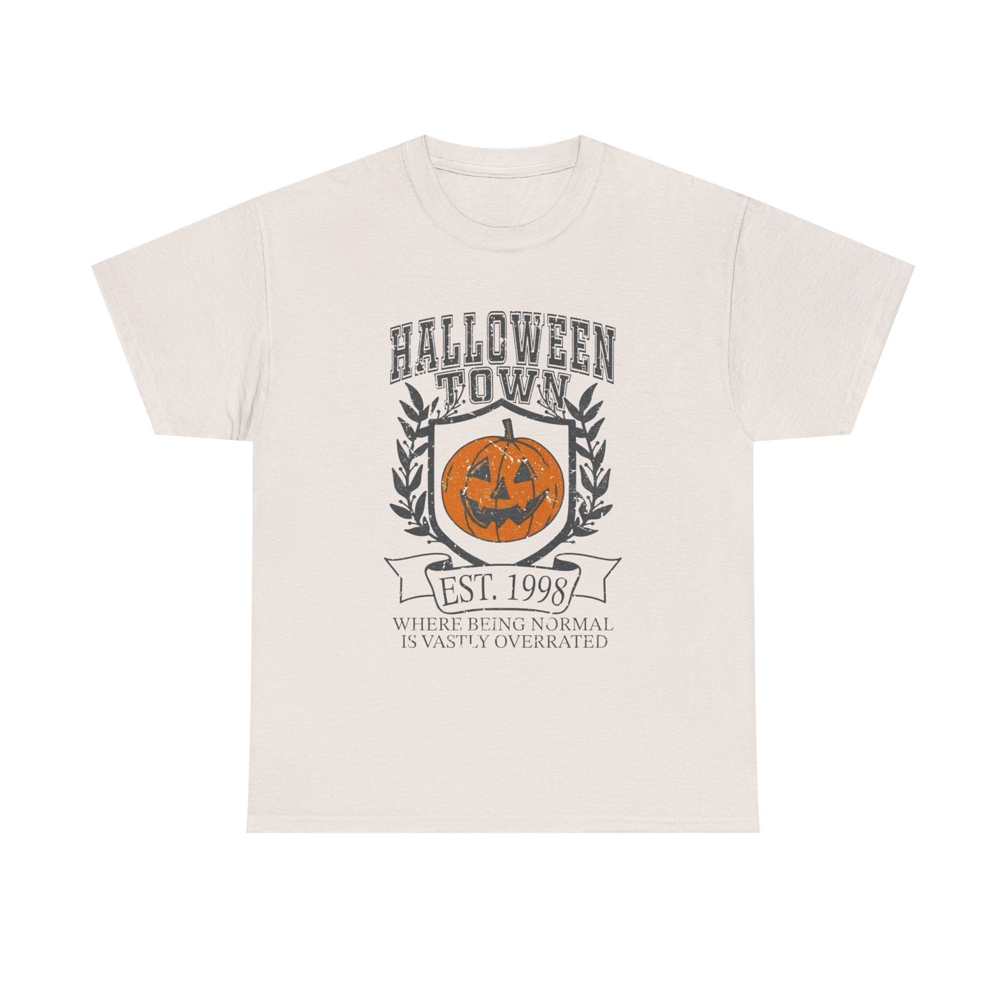 Halloween Town Graphic T Shirt Unisex NEW Heavy Cotton Tee