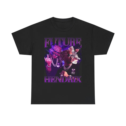 Future Graphic T Shirt Vintage Rap Hendrix Pluto Retro Unisex Heavy Cotton Tee
