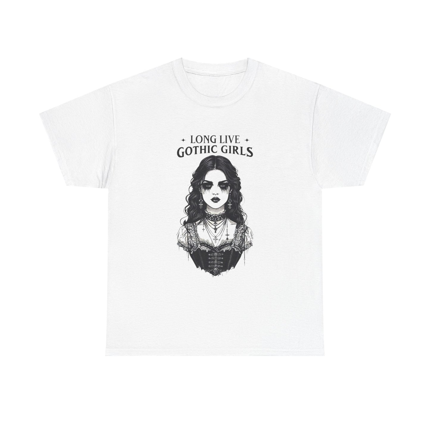 Long Live Gothic Girls Graphic T Shirt Unisex Heavy Cotton Tee