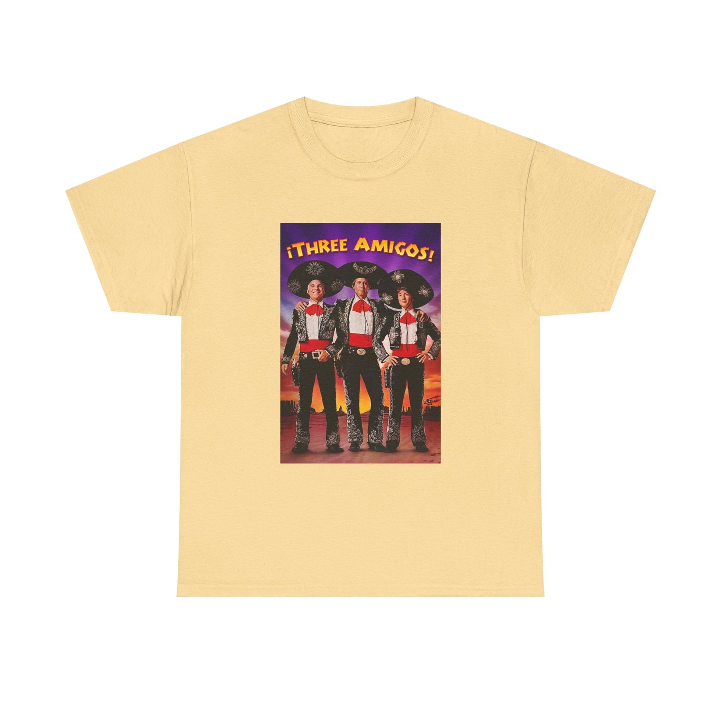 Three Amigos Tshirt Steve Martin Graphic Vintage Comedy Unisex Heavy Cotton Tee