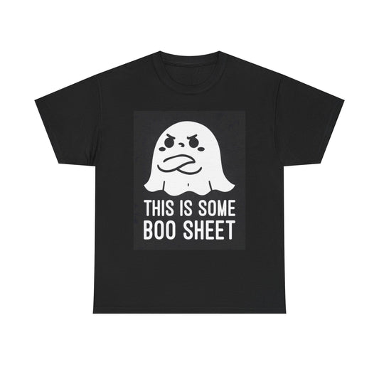 This Is Some Boo Sheet Funny Halloween T Shirt Graphic Unisex Heavy Cotton Tee