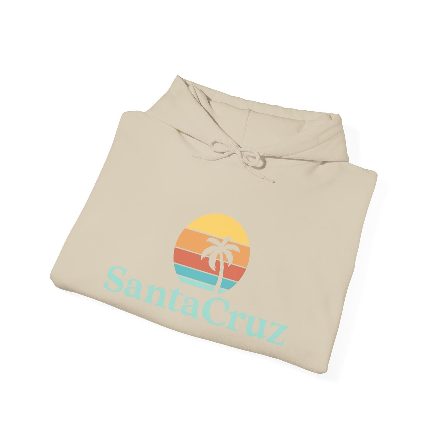 Santa Cruz California Graphic Hoodie Unisex Heavy Blend™ Hooded Sweatshirt