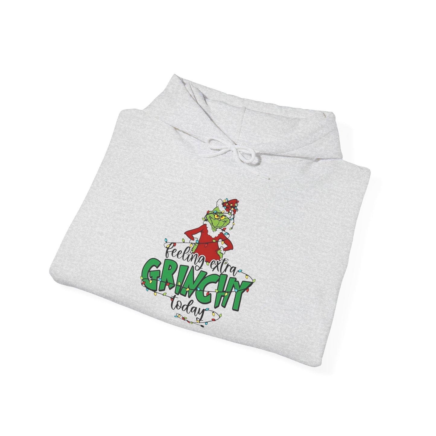 Feeling Extra Grinchy Today Graphic Hoodie Unisex Heavy Blend™ Hooded Sweatshirt