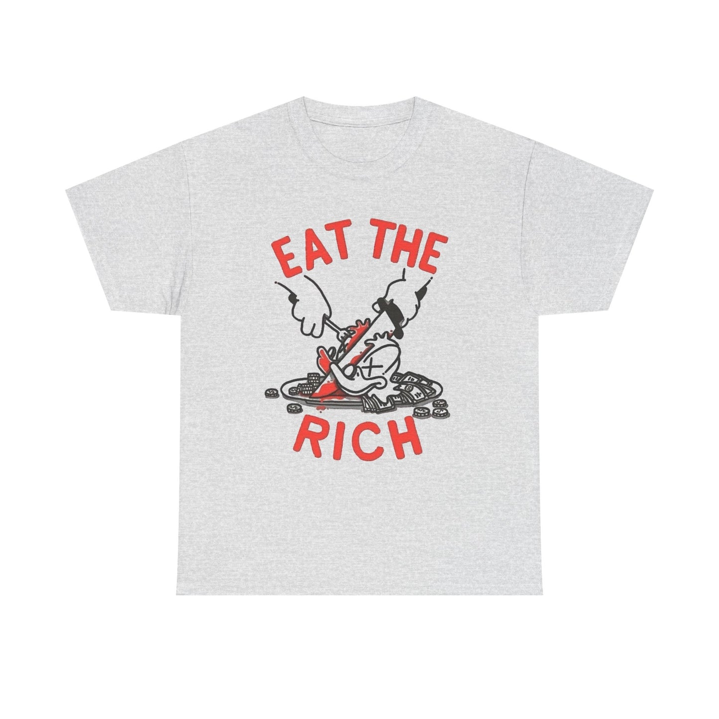 Eat The Rich Graphic T Shirt NEW Unisex Heavy Cotton Tee