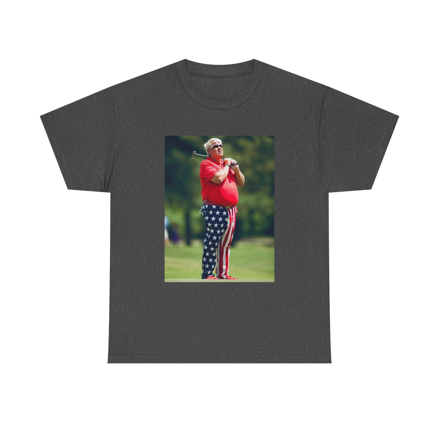 John Daly Tshirt Golf American Flag Masters Tiger woods Unisex Heavy Cotton Tee