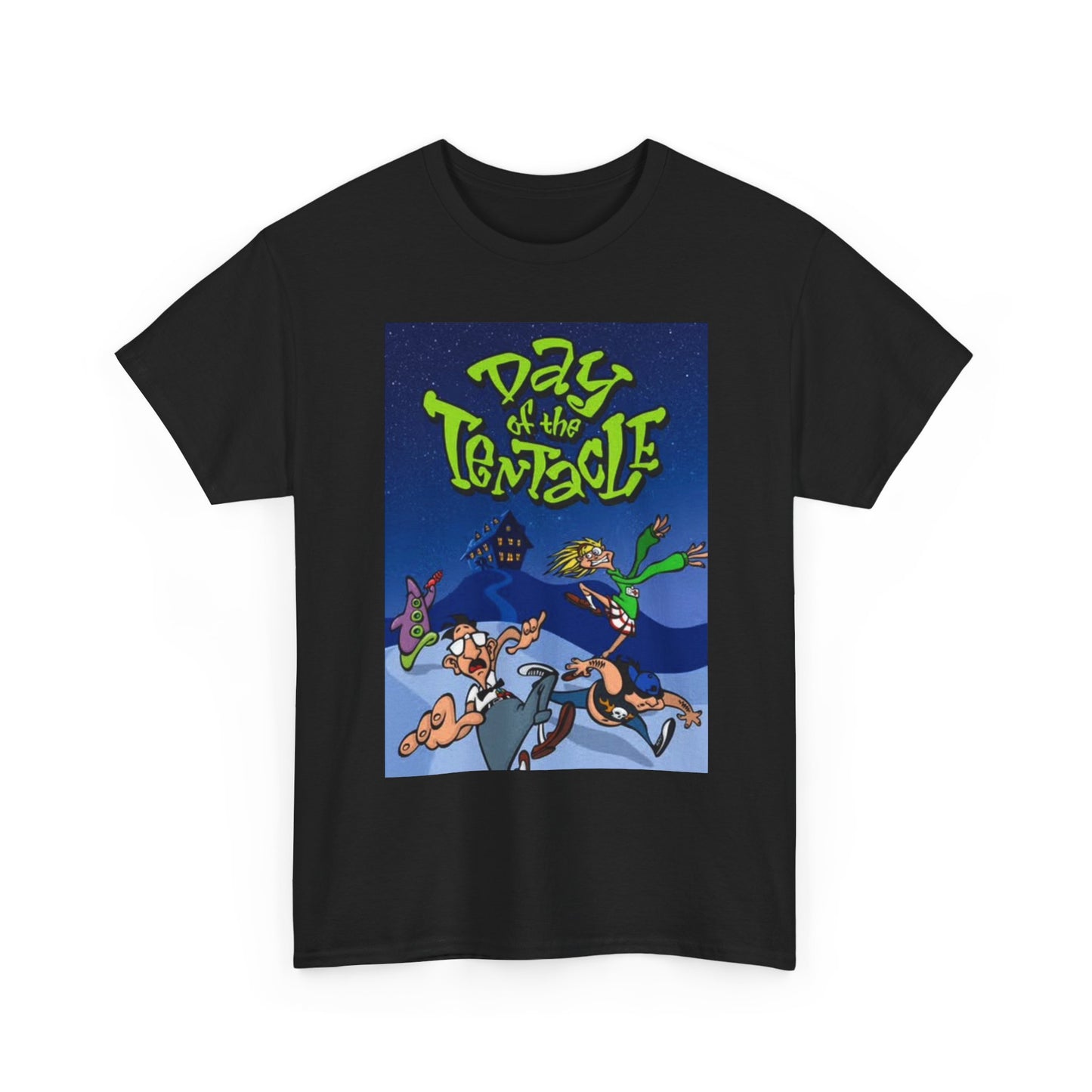 Day Of The Tentacle T Shirt BRAND NEW Apparel Unisex Heavy Cotton Tee Cartoon