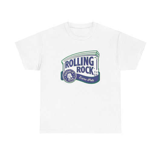 Rolling Rock Beer Vintage Graphic T Shirt NEW Unisex Heavy Cotton Tee
