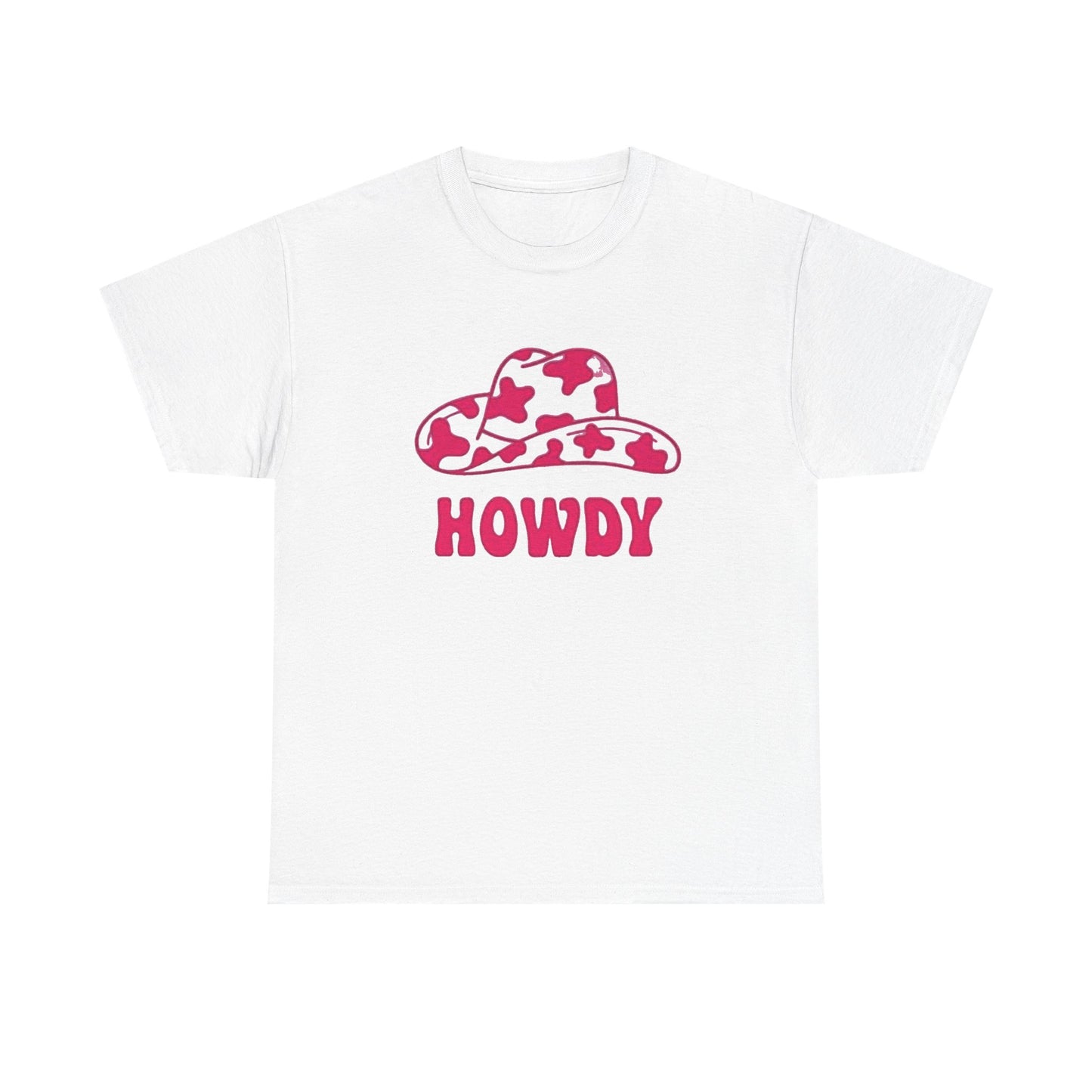 Cowgirl howdy vintage pink womens Texas cowboy Unisex Heavy Cotton Tee
