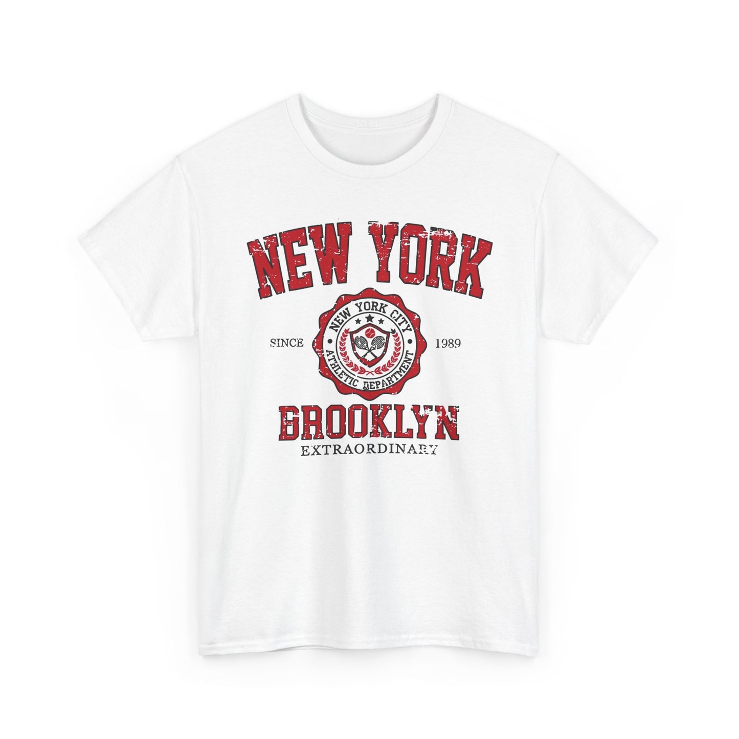 Brooklyn New York Graphic T Shirt Retro NEW Unisex Heavy Cotton Tee